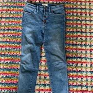 Madewell 10" high-rise skinny size 29